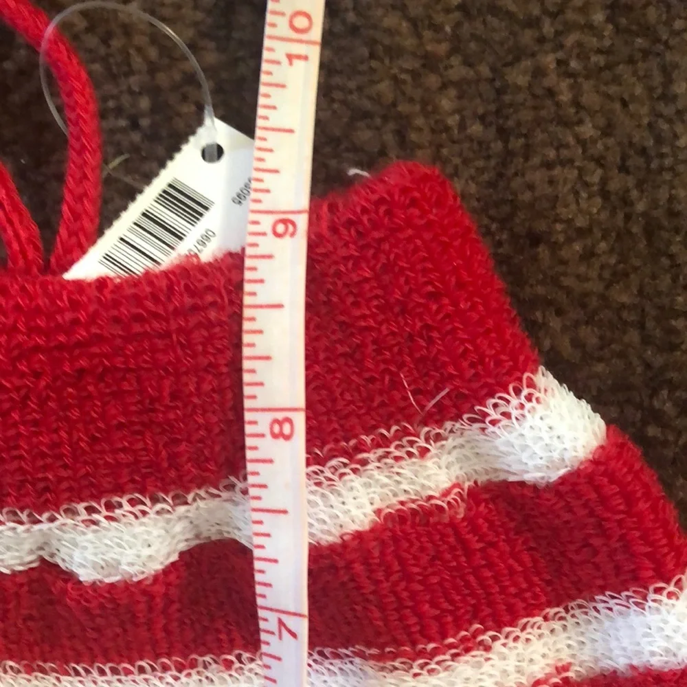 🌵3/$15 Red White stripped water shower bath scrubbing glove (see description)